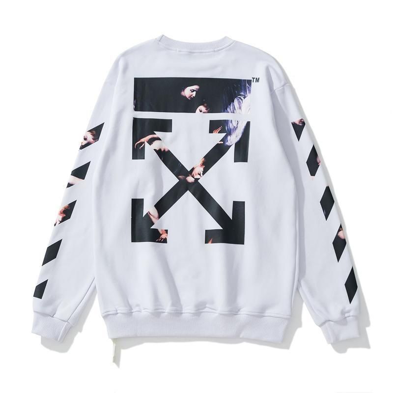 Off White Angel Arrow White Sweatshirt OKZY2026664