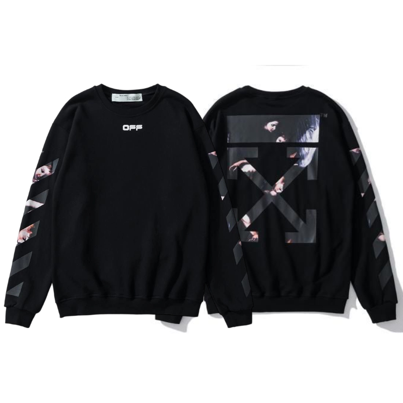 Off White Angel Arrow Black Sweatshirt OKZY2026665