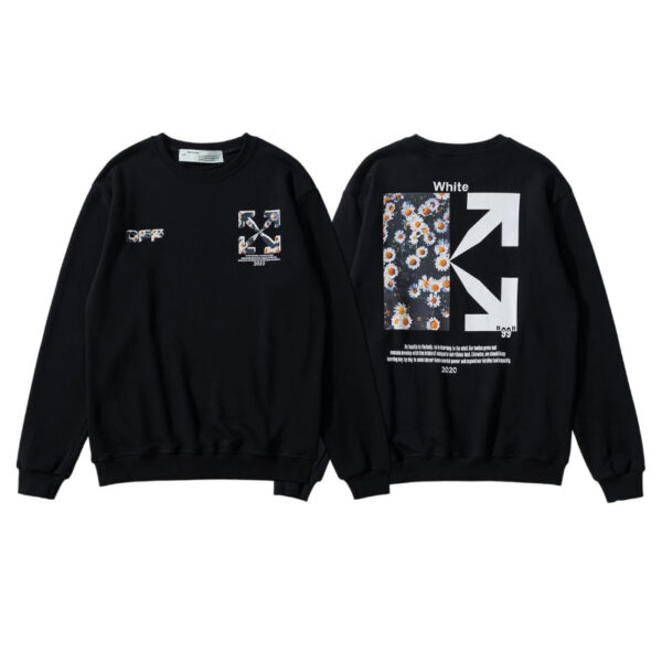 Off White Daisy Arrow Black Sweatshirt OKZY2026666