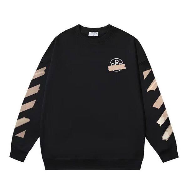 Off White Tape Arrow Black Sweatshirt OKZY2026679