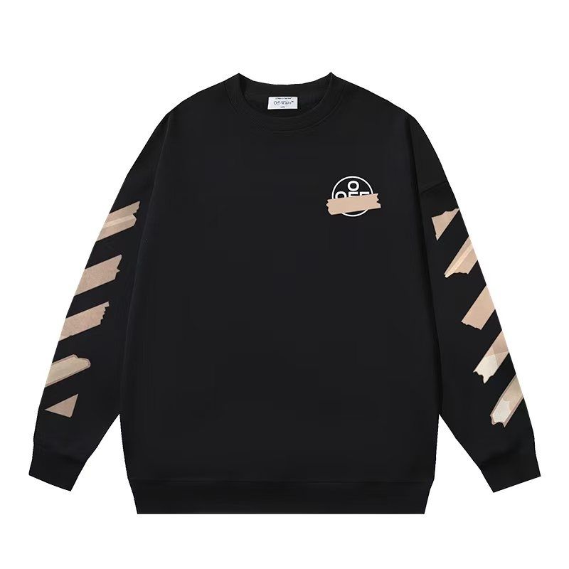 Off White Tape Arrow Black Sweatshirt OKZY2026679