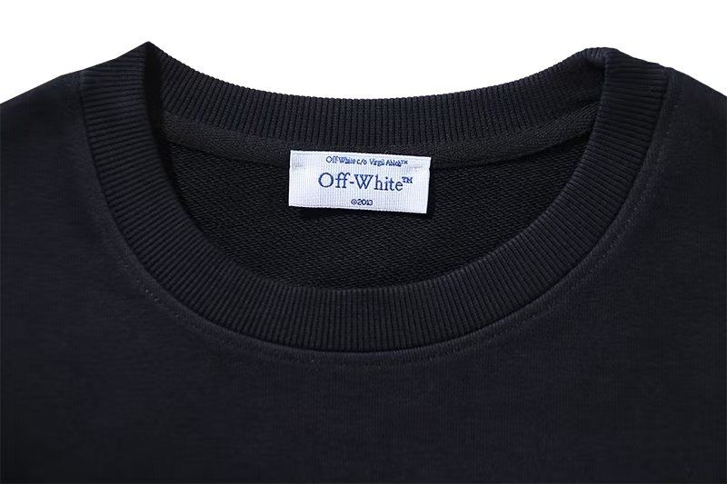Off White Tape Arrow Black Sweatshirt OKZY2026679