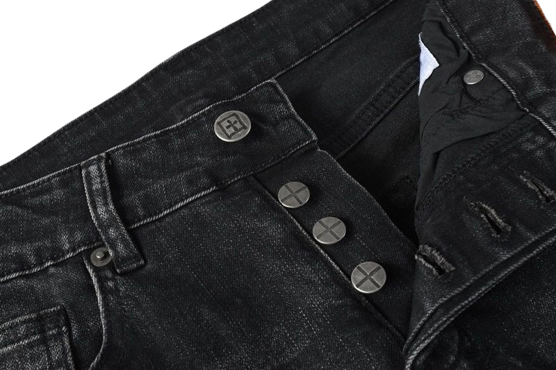 Ksubi Black Distressed Denim Pants OKZY202667