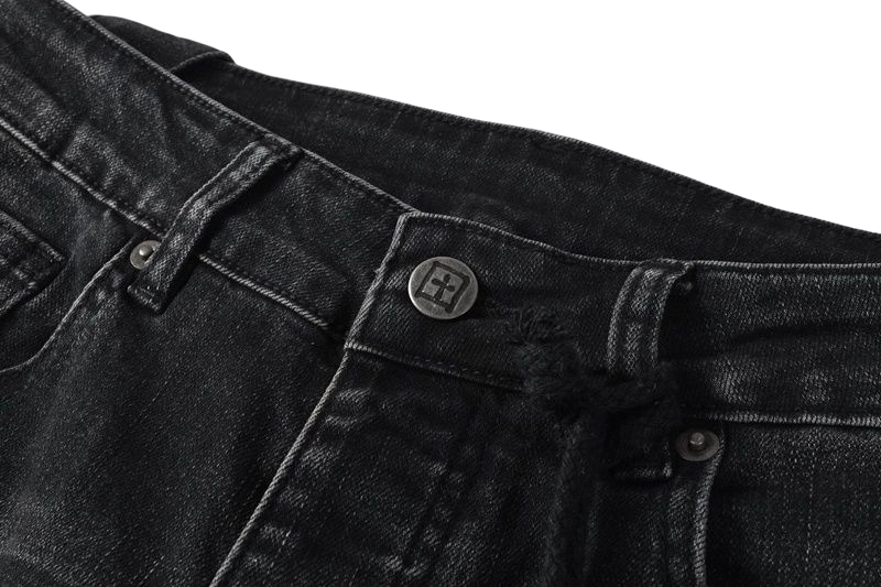 Ksubi Black Distressed Denim Pants OKZY202667