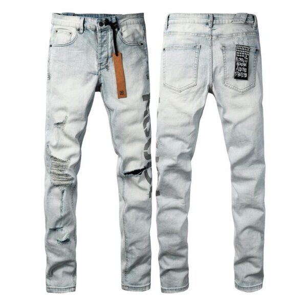 Ksubi Light Blue Destroyed Skinny Jeans OKZY202668