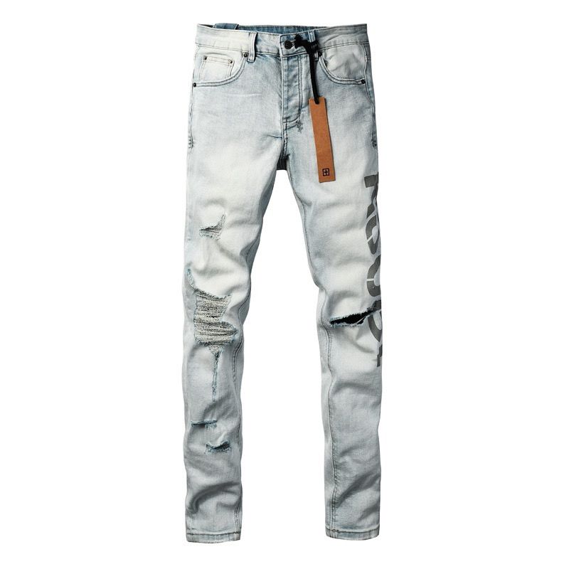Ksubi Light Blue Destroyed Skinny Jeans OKZY202668