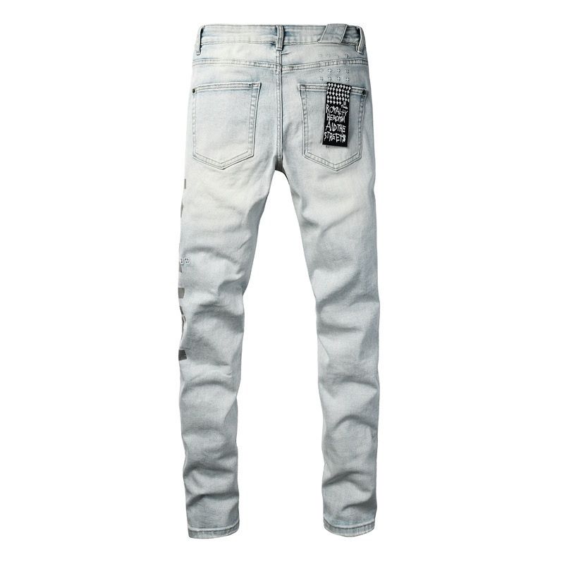 Ksubi Light Blue Destroyed Skinny Jeans OKZY202668