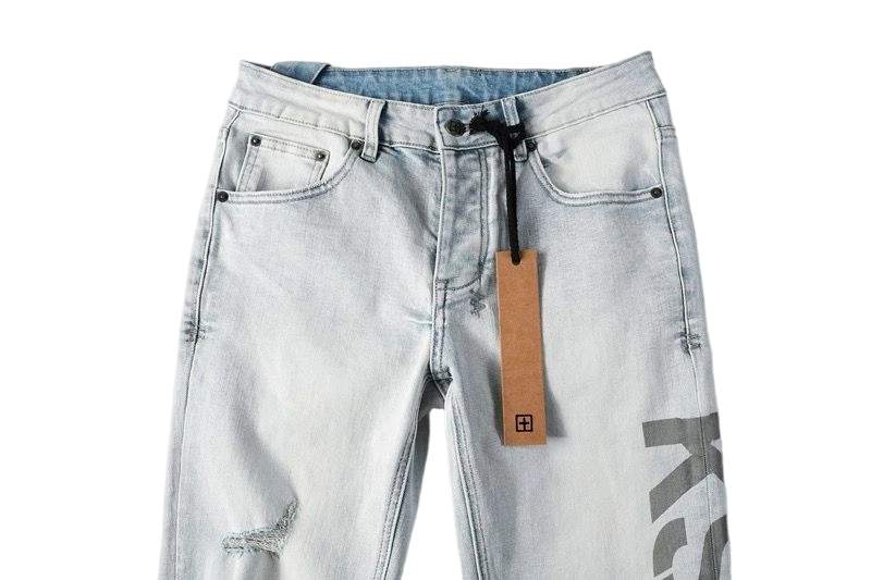Ksubi Light Blue Destroyed Skinny Jeans OKZY202668