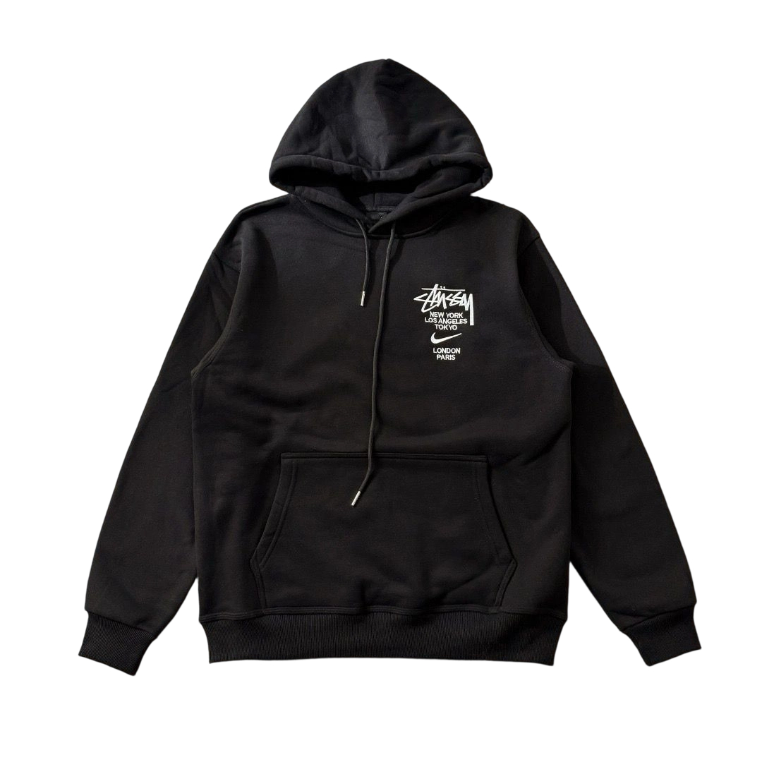 Stussy x Nike Pullover Hoodie Black OKZY2026705