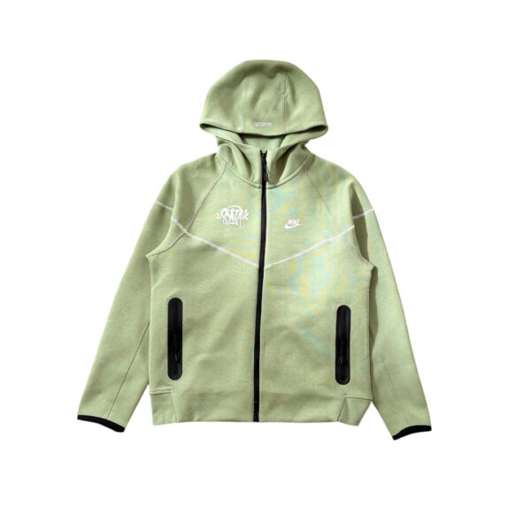 Stussy x Nike Tech Fleece Zip Hoodie Sage Green OKZY2026708