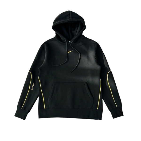 Nike NOCTA Pullover Hoodie Black Yellow Piping OKZY2026710