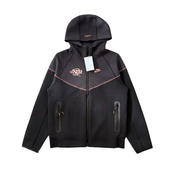 Stussy x Nike Tech Fleece Zip Hoodie Dark Grey OKZY2026715
