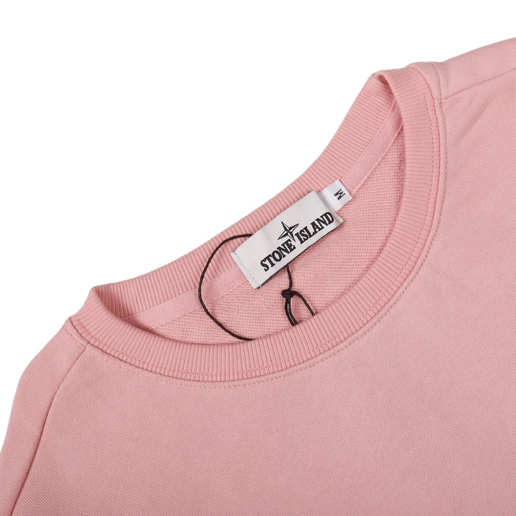 STONE ISLAN loose round neck hoodie Pink OKZY2026744