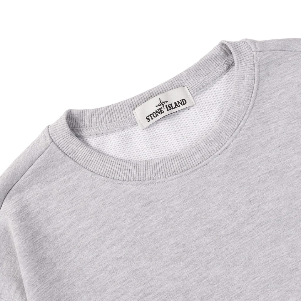 STONE ISLAN loose round neck hoodie grey OKZY2026746