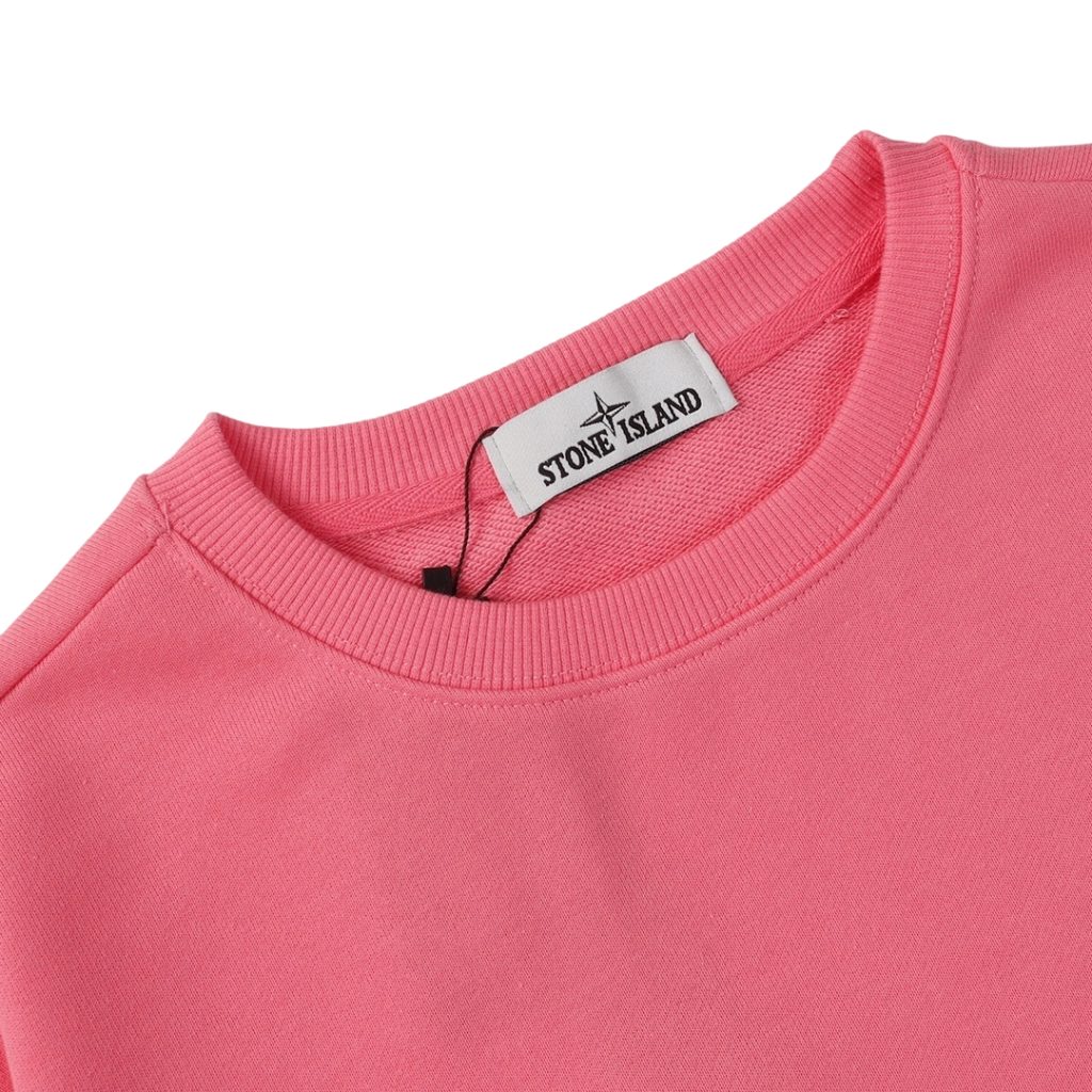 STONE ISLAN loose round neck hoodie pink OKZY2026747