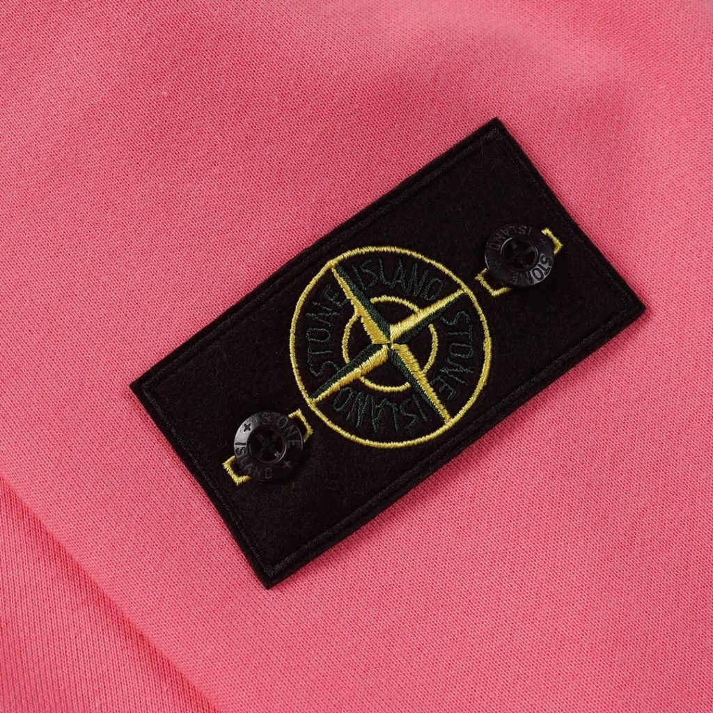STONE ISLAN loose round neck hoodie pink OKZY2026747