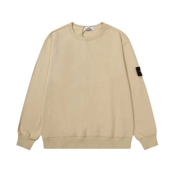 STONE ISLAN loose round neck hoodieapricot colored OKZY2026748
