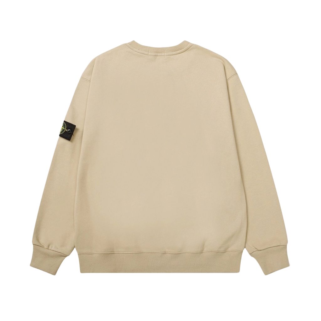 STONE ISLAN loose round neck hoodieapricot colored OKZY2026748