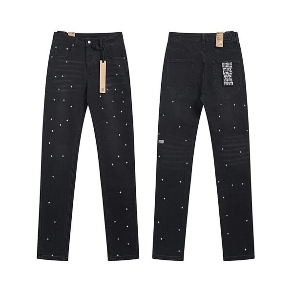 Ksubi Black Cross‑Stitch Skinny Jeans OKZY202674