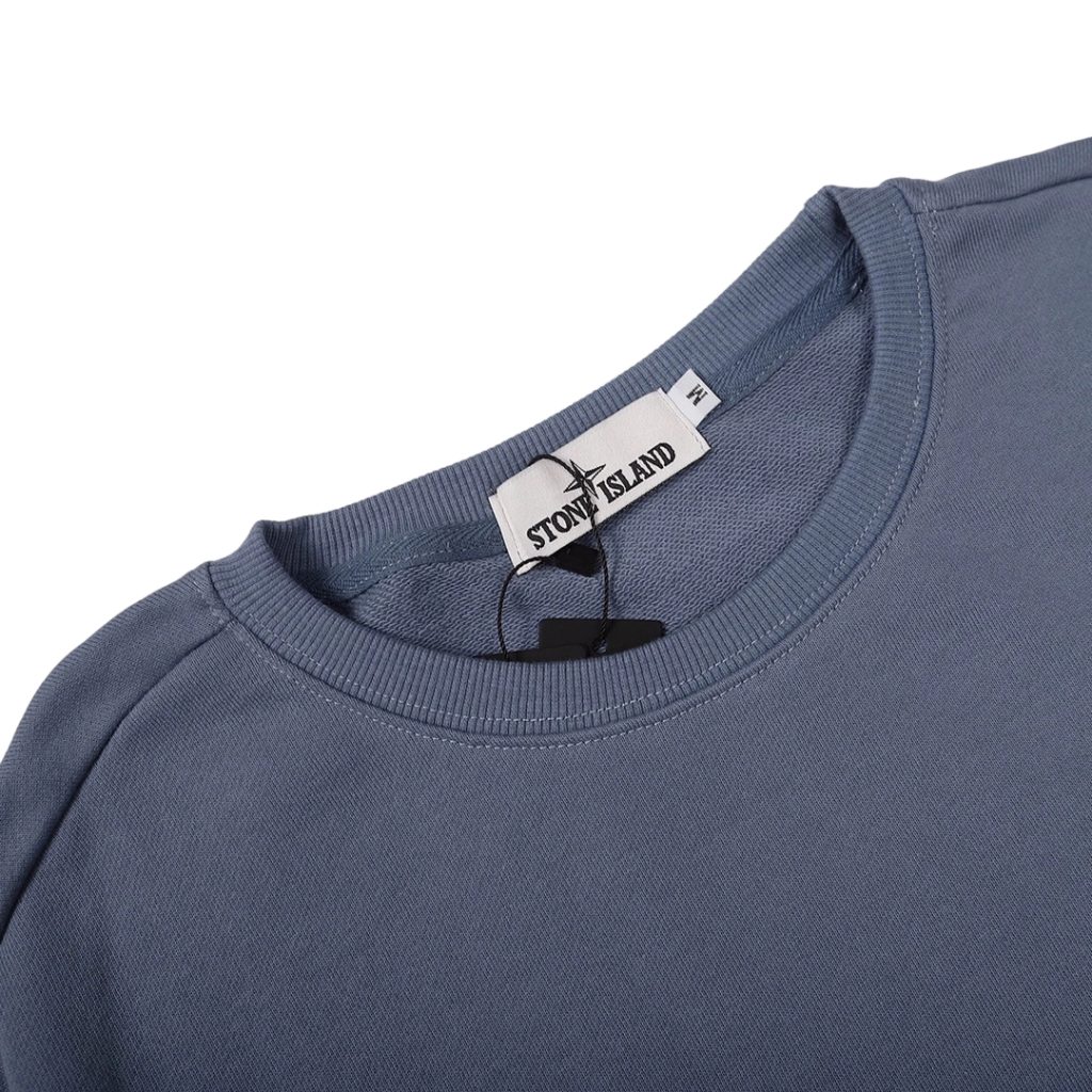 STONE ISLAN loose round neck hoodie dark blue OKZY2026751
