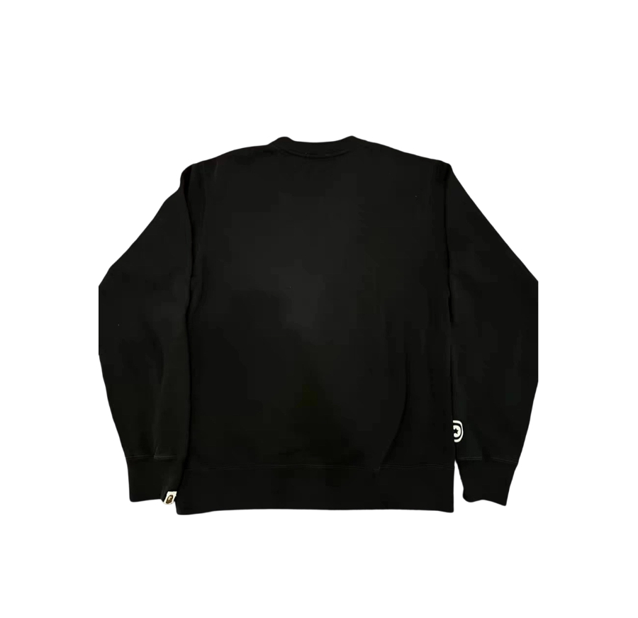 A BATHONG APE BAPE round neck hoodie black OKZY2026763