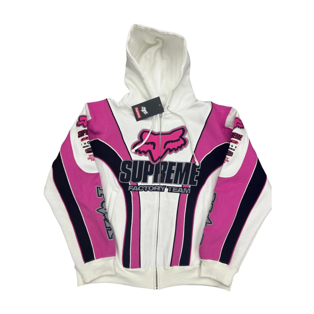 Supreme x Fox Racing Zip Up Hooded Sweatshirt OKZY2026766