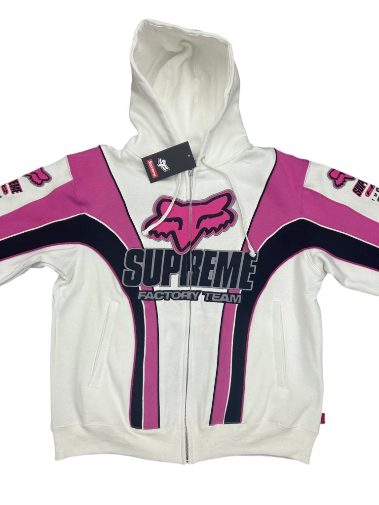Supreme x Fox Racing Zip Up Hooded Sweatshirt OKZY2026766