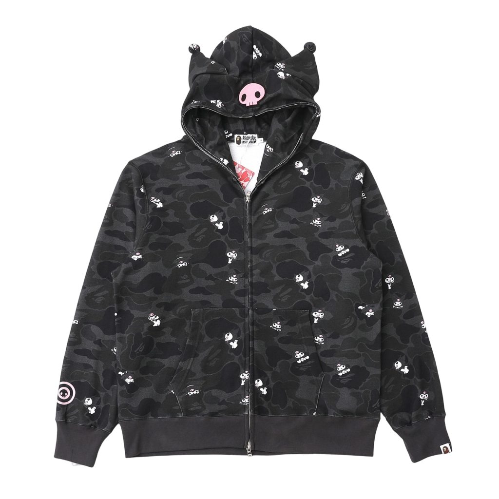 BAPE Camo Zip Hoodie Pink and Black OKZY2026769