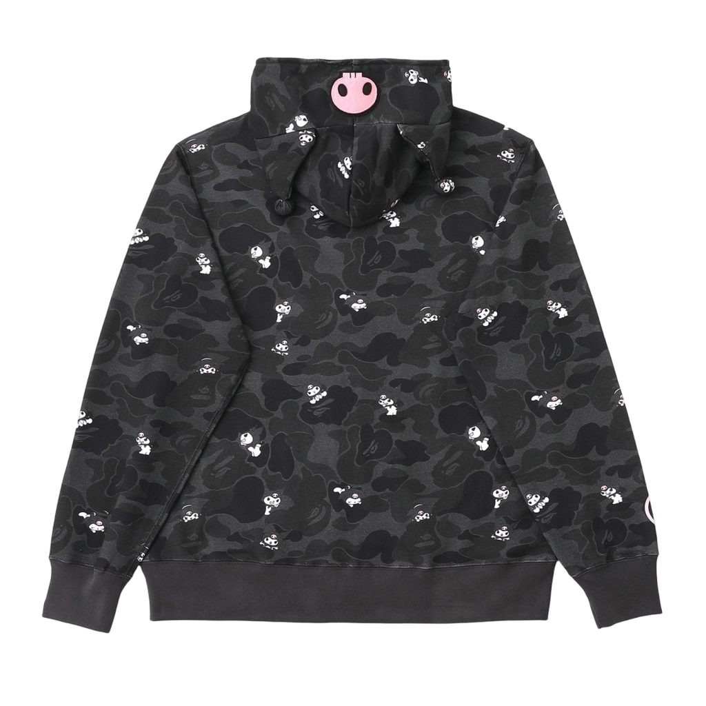 BAPE Camo Zip Hoodie Pink and Black OKZY2026769