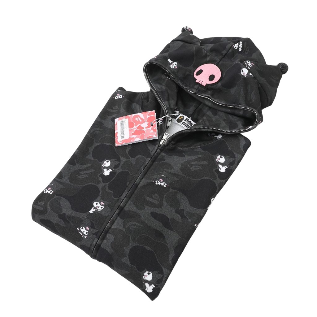 BAPE Camo Zip Hoodie Pink and Black OKZY2026769
