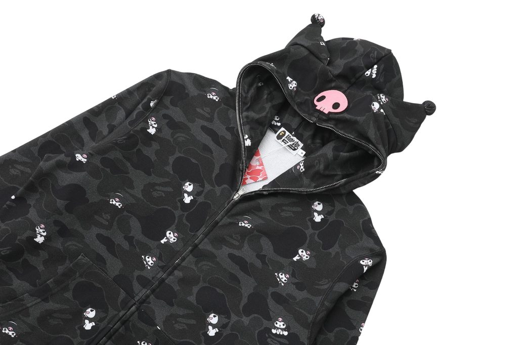 BAPE Camo Zip Hoodie Pink and Black OKZY2026769