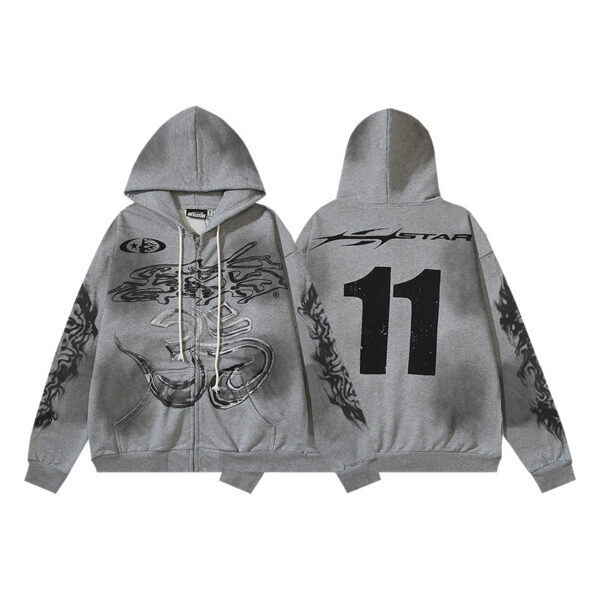 Hellstar High Street Hoodie Washwater Grey OKZY2026777