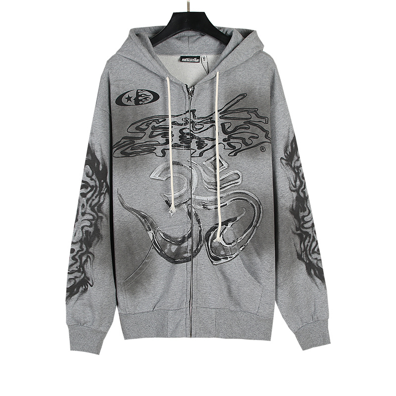 Hellstar High Street Hoodie Washwater Grey OKZY2026777