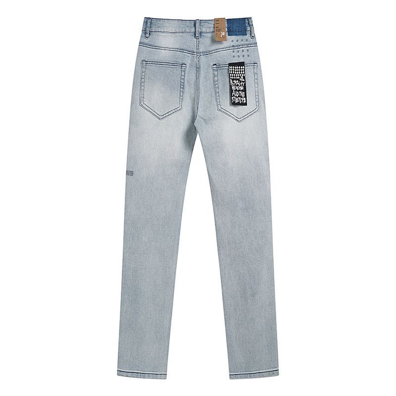 Ksubi Light Wash Multi‑Rip Jeans OKZY202677