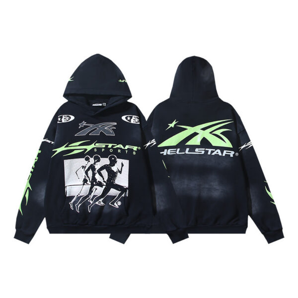 Hellstar High Street Retro Hoodie Wash water black OKZY2026786
