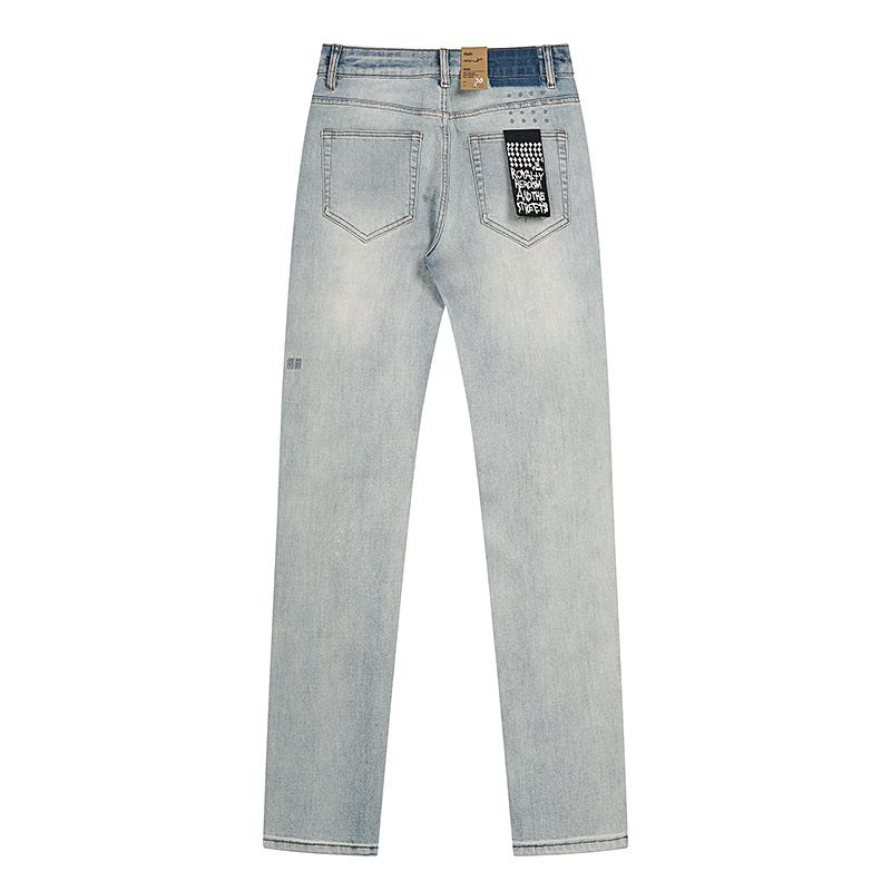 Ksubi Logo Print Ripped Jeans OKZY202678