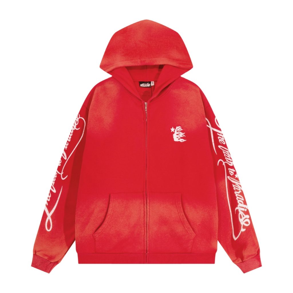 Hellstar Trendy Zipper Hoodie Red OKZY2026793