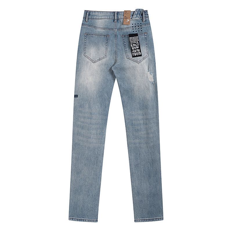 Ksubi Embroidered Logo Ripped Jeans OKZY202679