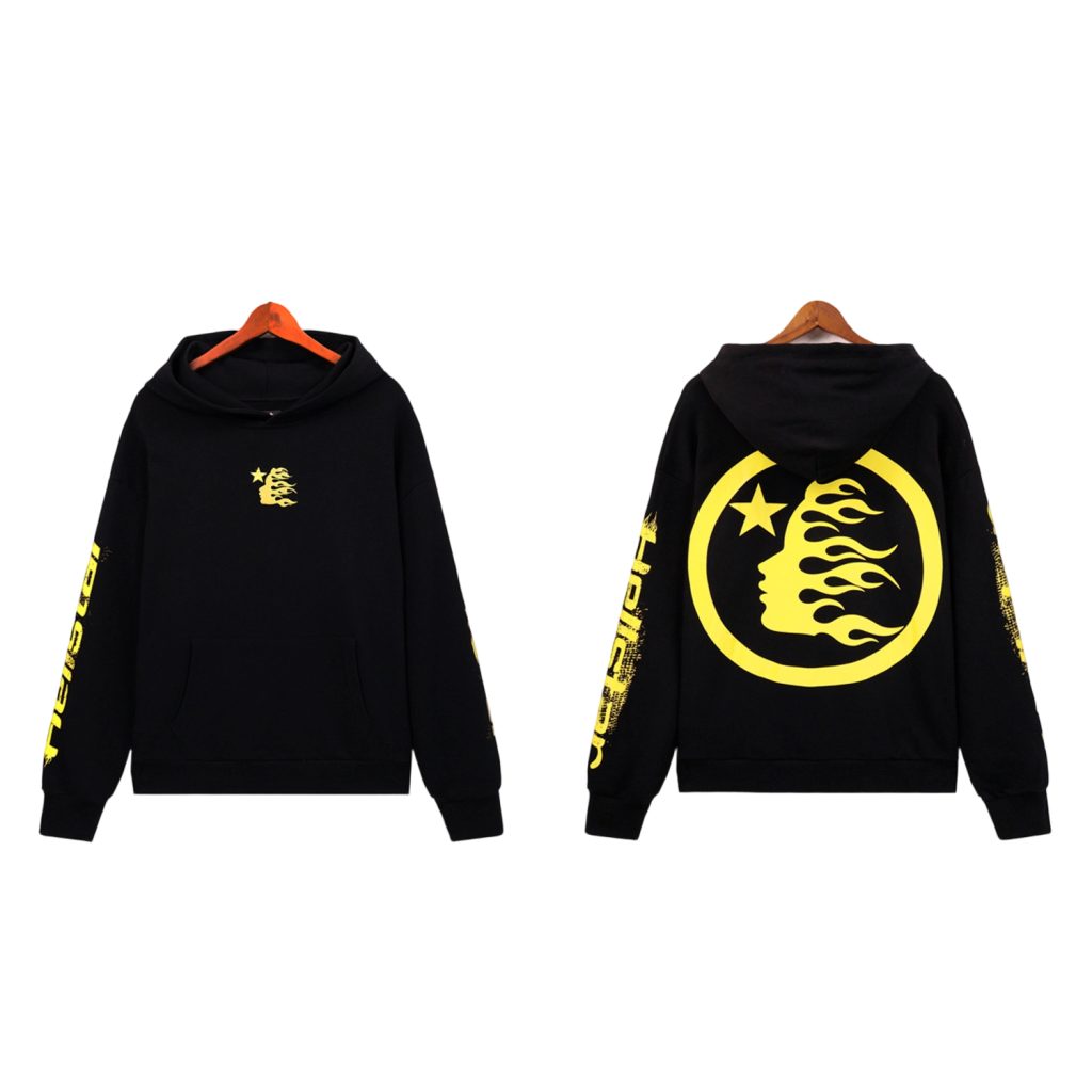 Hellstar Speed Hoodies Black Yellow OKZY2026800