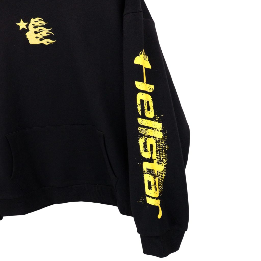 Hellstar Speed Hoodies Black Yellow OKZY2026800