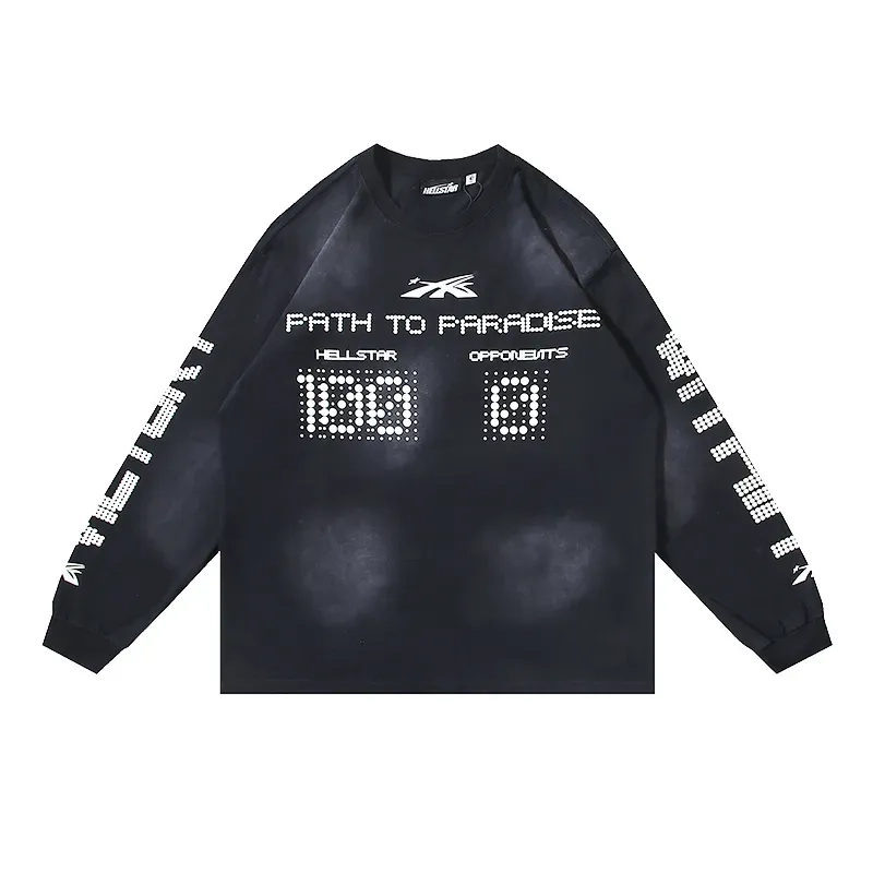 Hellstar Path To Paradise Black Long Sleeve Tee OKZY2026803
