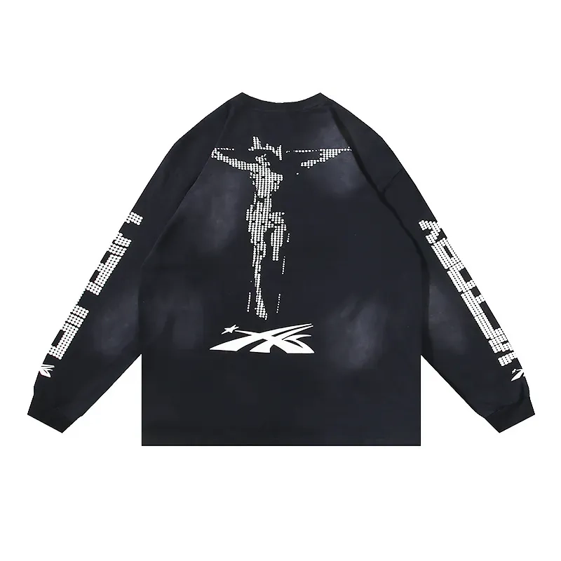 Hellstar Path To Paradise Black Long Sleeve Tee OKZY2026803