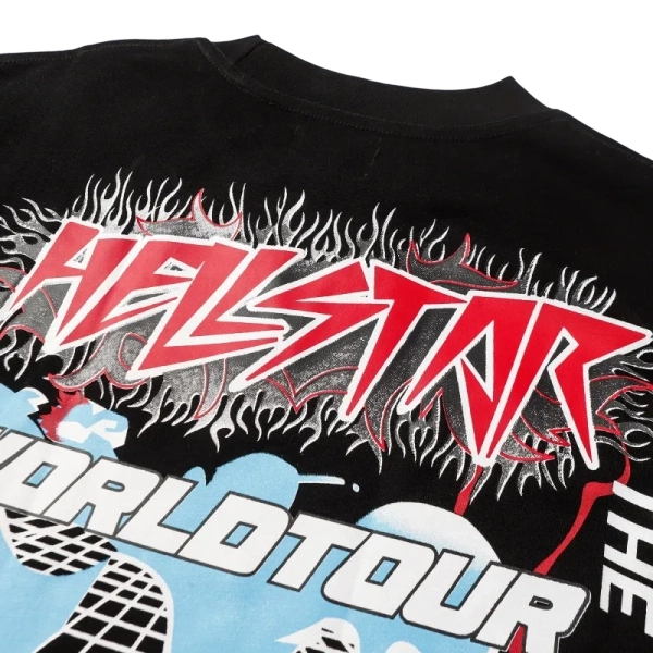 Hellstar World Tour Brain Black Long Sleeve Tee OKZY2026805