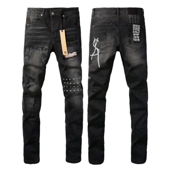 Ksubi Distressed Street Print Skinny Jeans OKZY202680