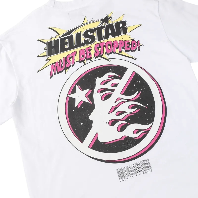 Hellstar Breaking News White Long Sleeve Tee OKZY2026811