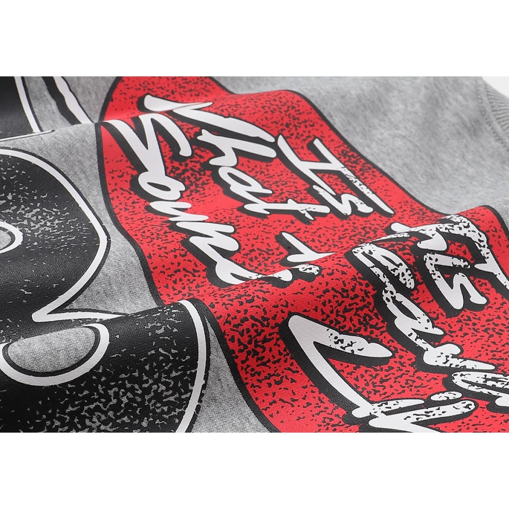 Hellstar Screaming Face Grey Crewneck Sweatshirt OKZY2026816