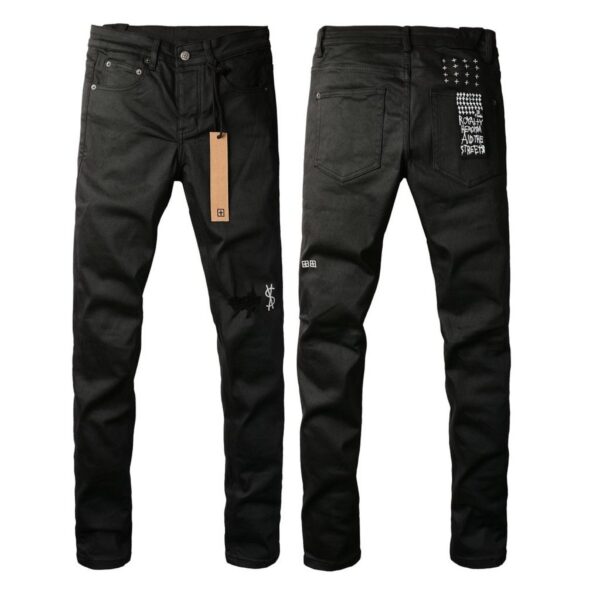 Ksubi Dollar Sign Ripped Black Jeans OKZY202681