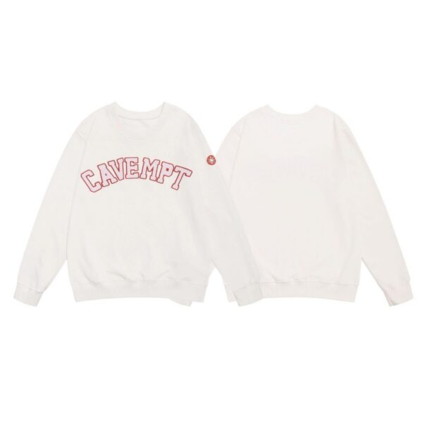 Cav Empt Arch Logo White Red Sweatshirt OKZY2026830