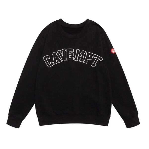 Cav Empt Arch Logo Black White Sweatshirt OKZY2026831