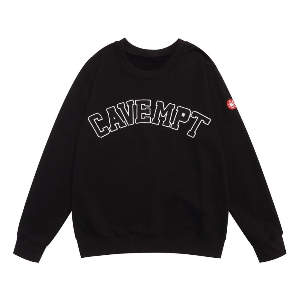 Cav Empt Arch Logo Black White Sweatshirt OKZY2026831